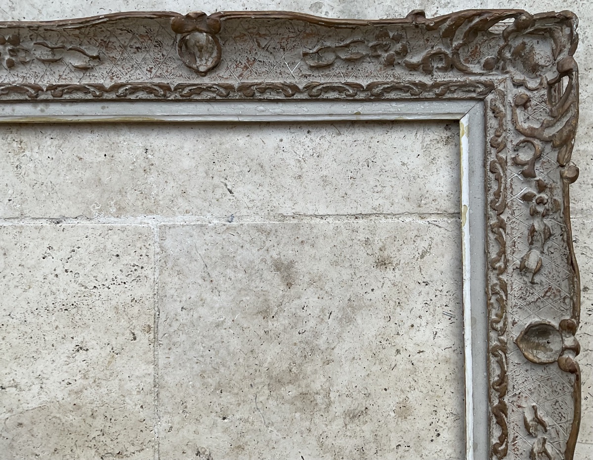 Montparnasse-style Louis XV Wooden Frame, 10f, Original, 1930, 55x46 Cm-photo-2