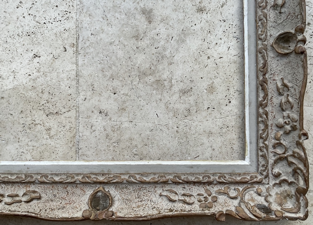 Montparnasse-style Louis XV Wooden Frame, 10f, Original, 1930, 55x46 Cm-photo-1