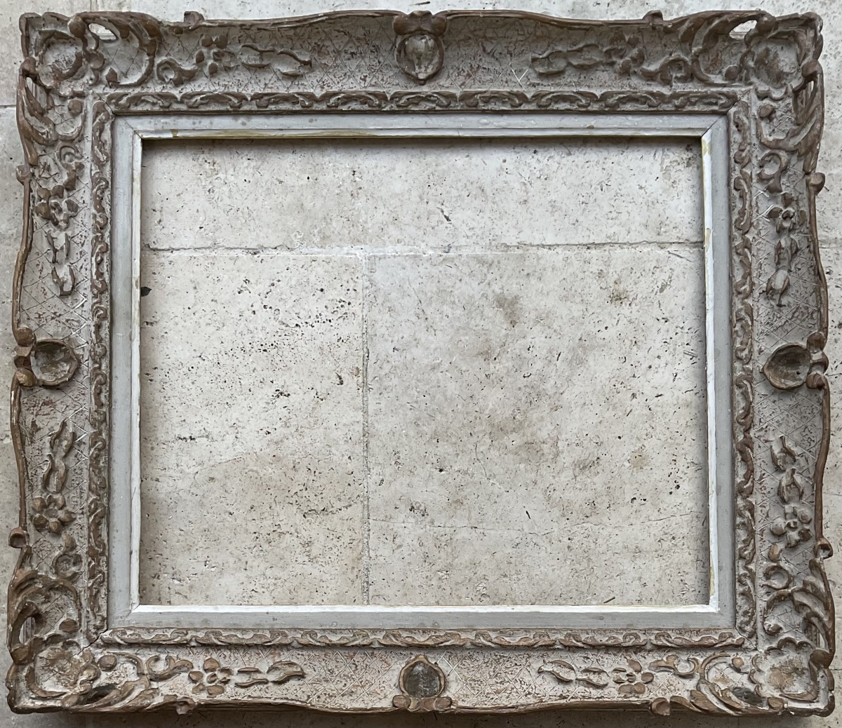 Montparnasse-style Louis XV Wooden Frame, 10f, Original, 1930, 55x46 Cm
