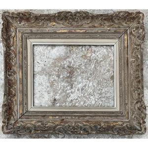 CADRE MONTPARNASSE 1930/40 Dim 5F PROFIL LOUIS XIV BOIS SCULPTÉ