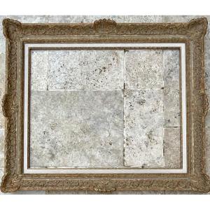 Rare Montparnasse Frame Rg Gault Wood Profile Stucco Dimension 25f French Frame