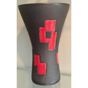 Large Diabolo Vase Elchinger Ceramics 1950/60