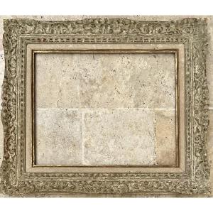 Montparnasse 6f Wooden Frame, Louis XIV Style, Dimensions 41 X 33 Cm 