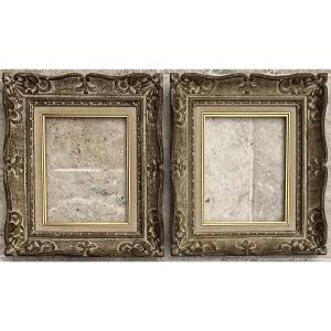Pair Of Montparnasse Wooden Frames, Dim 2f, 1940s/1950s, 24 X 19 Cm