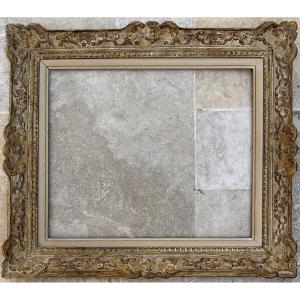 Louis XIV-style Wooden Montparnasse Frame, 10f Size, Original 1930s/1940s, 55x46 Cm