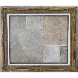 Louis XV-style Wooden Montparnasse Frame, 20f Size, Original 1930s/40s, 73 X 60 Cm