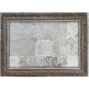 Cadre Montparnasse Ancien Sculpte Bois style Bérain dim 30M - 60 x 92 cm