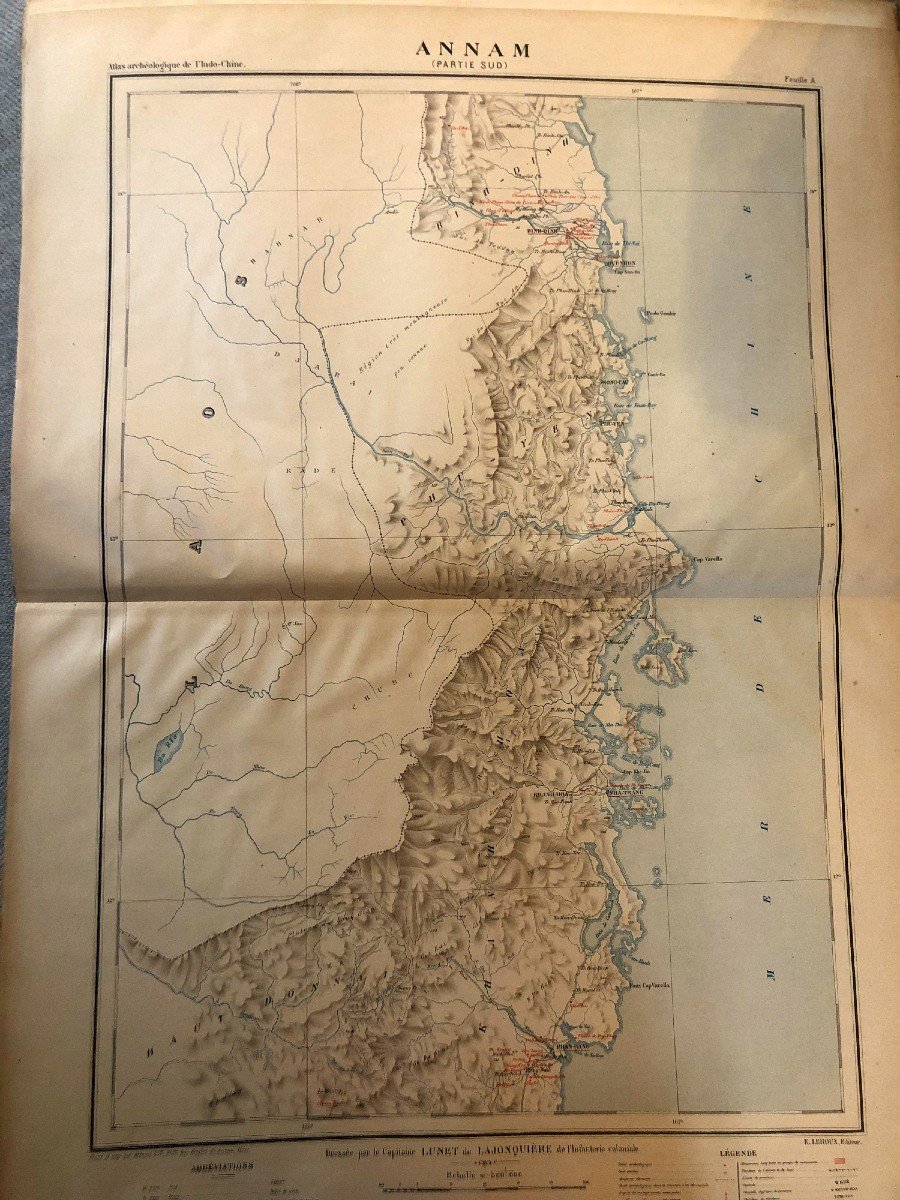Archaeological Atlas Of Indochina, Champa And Cambodia Lunet De Lajonquière 1901-photo-1