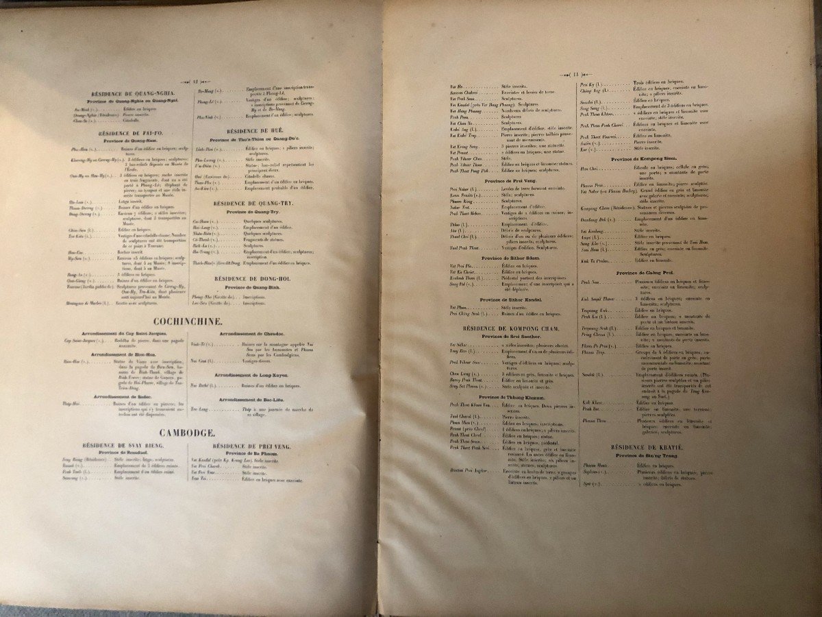 Atlas Archéologique De l'Indochine, Champa et Cambodge Lunet De Lajonquière 1901-photo-3