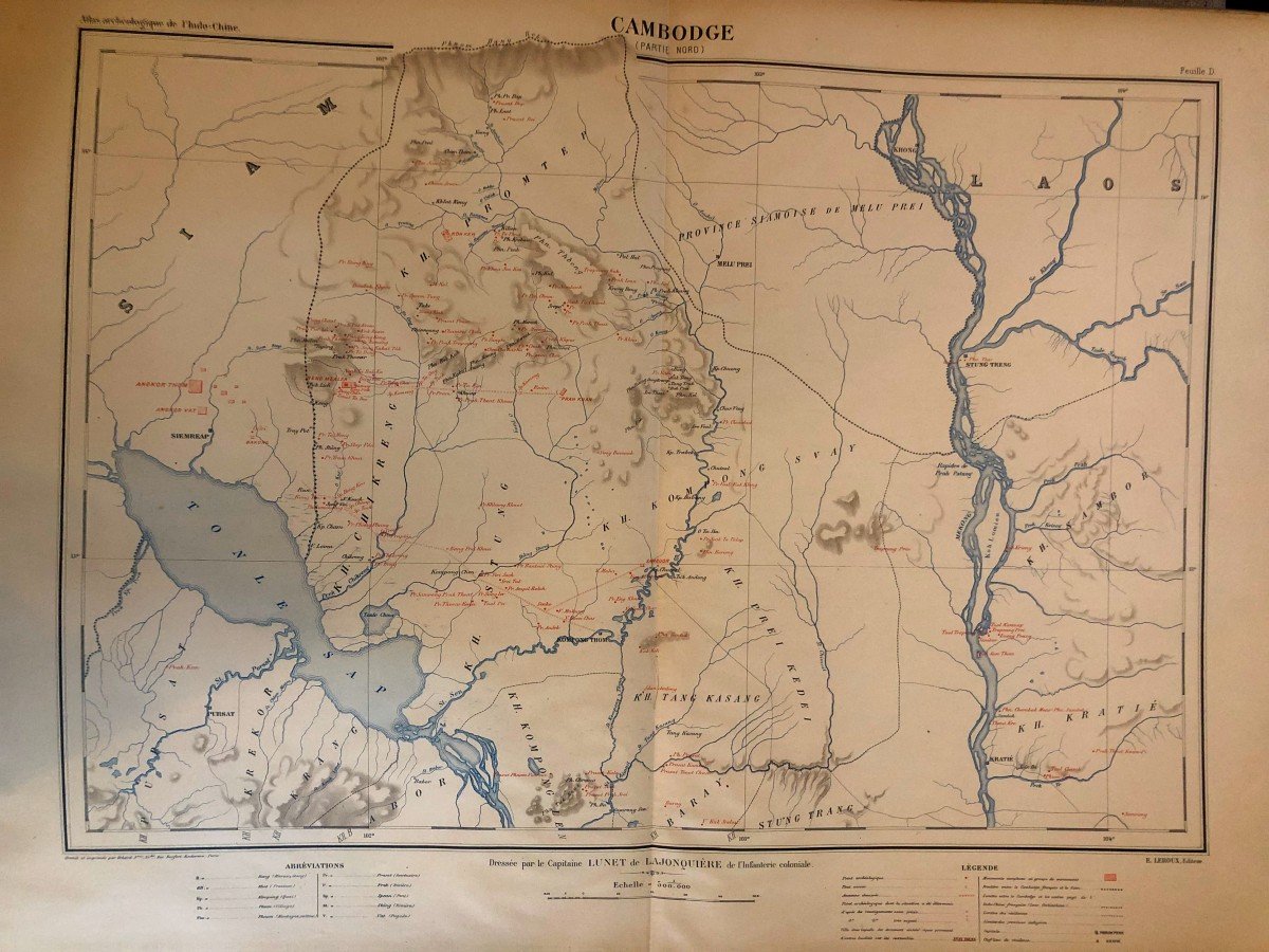 Archaeological Atlas Of Indochina, Champa And Cambodia Lunet De Lajonquière 1901-photo-4