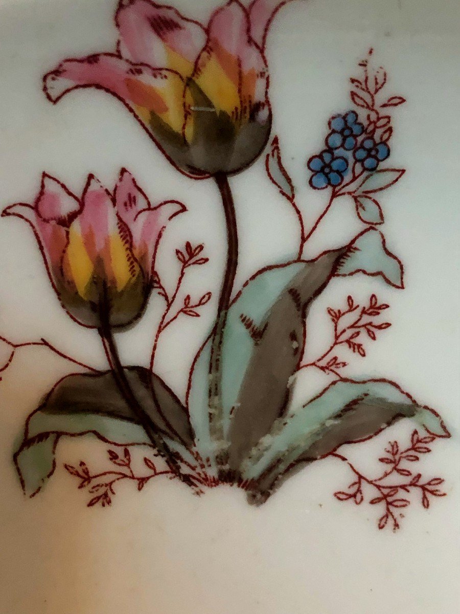 Assiette Russe Impériale  début XX Gardner Porcelaine avec sceau des Pahlavi-photo-1