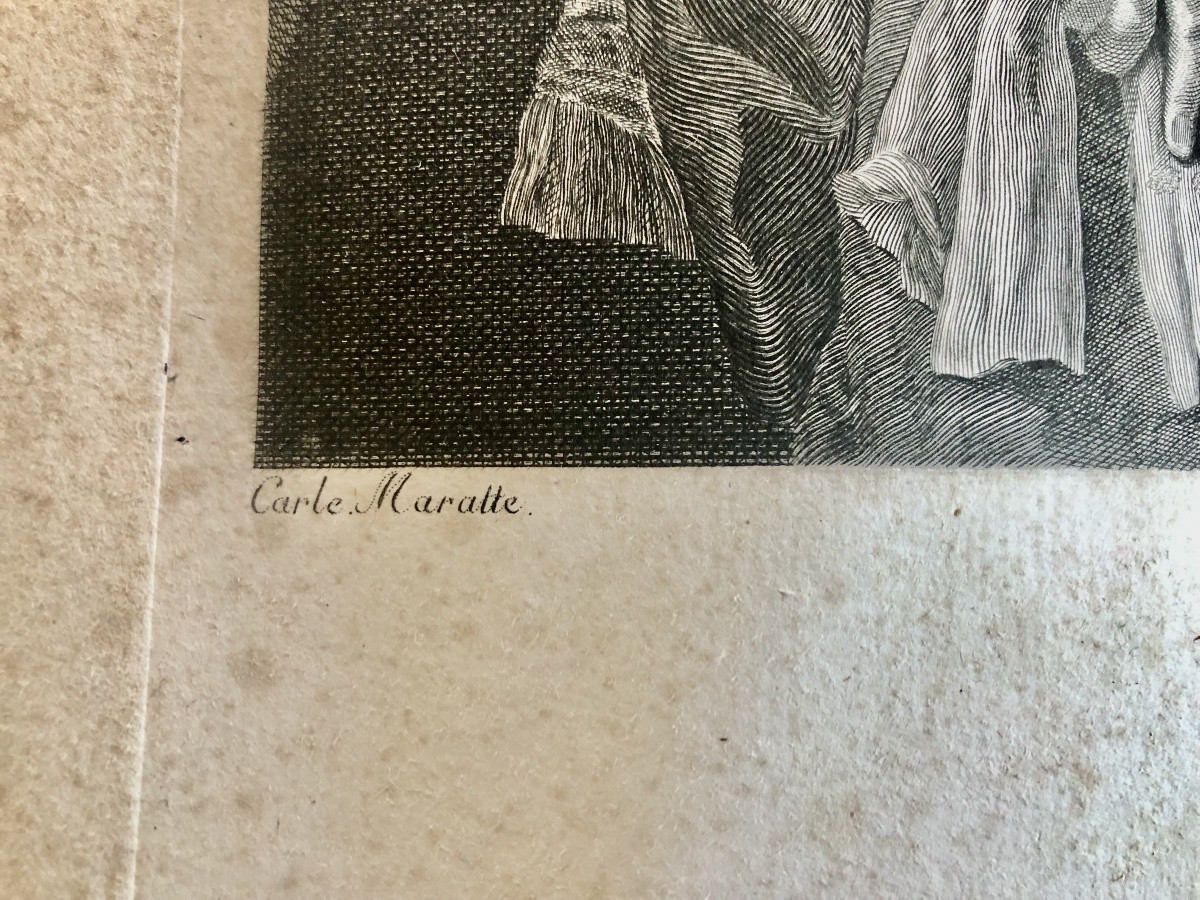 "spring"  Engraving By Jean-jacques Avril 1783-photo-4