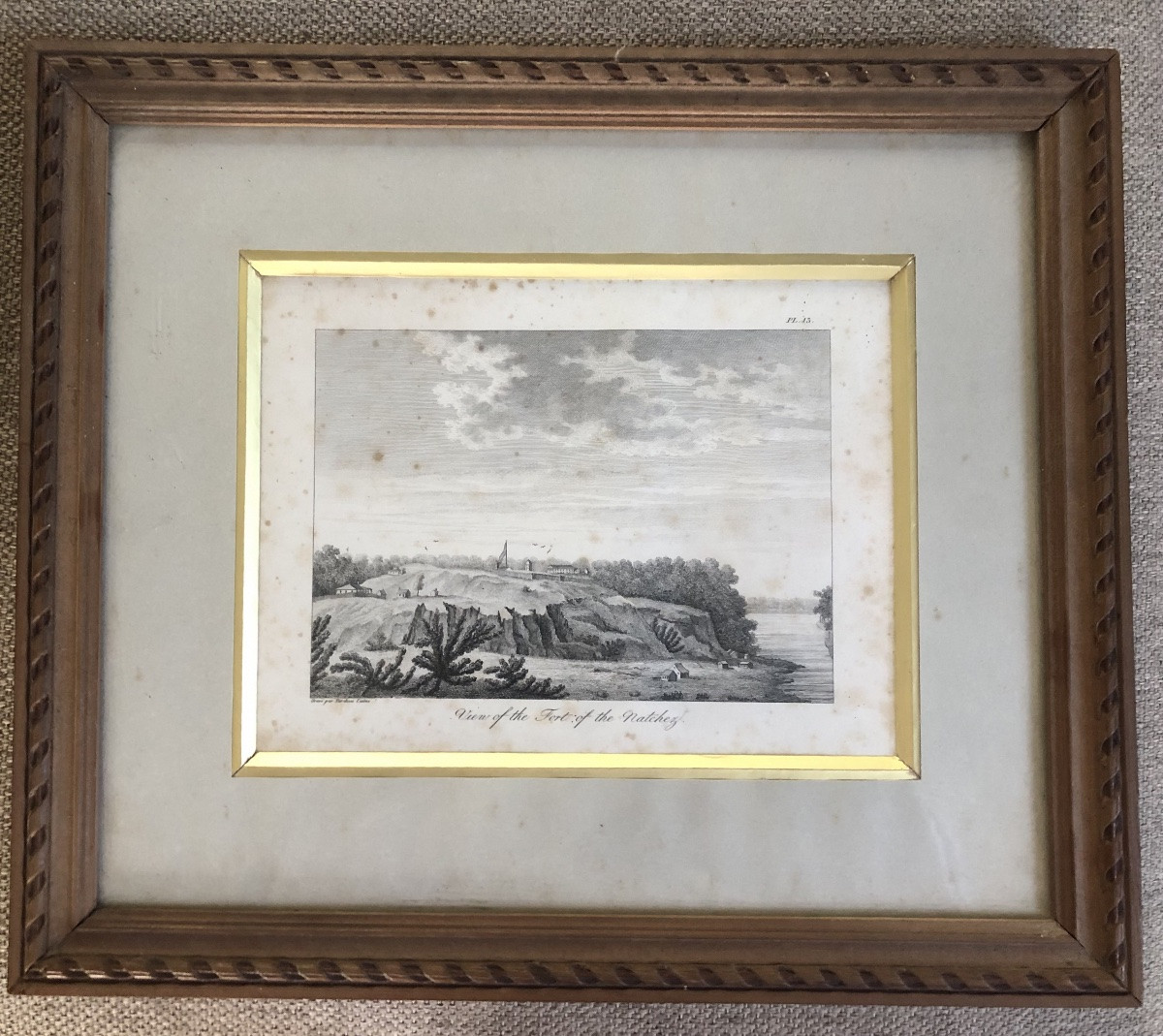 Vue Du Fort Rosalie, Pays Natchez Mississippi Par Tardieu L’ainee XVIII-photo-2