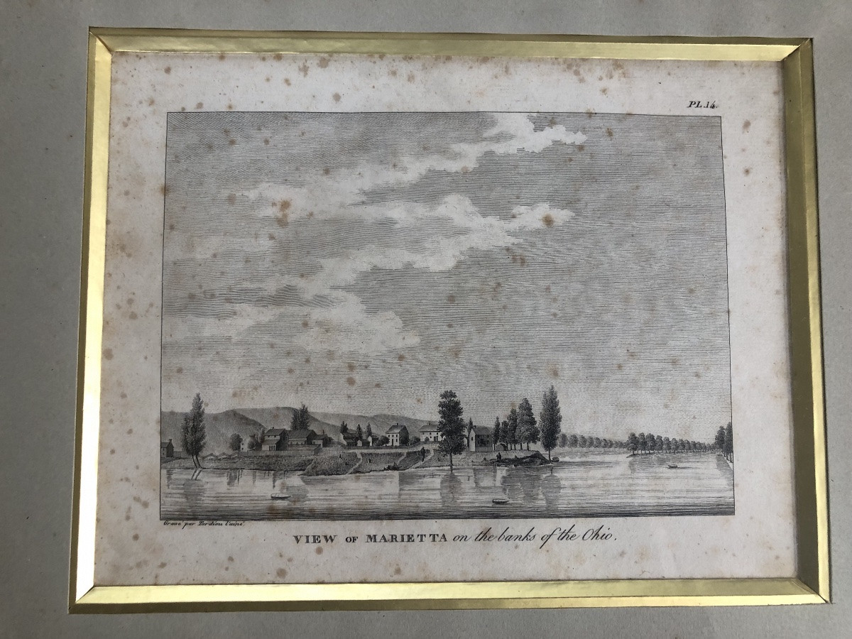 Vue De Marietta Sur Les Rives Du Ohio Tardieu L’aine XVIII-photo-3