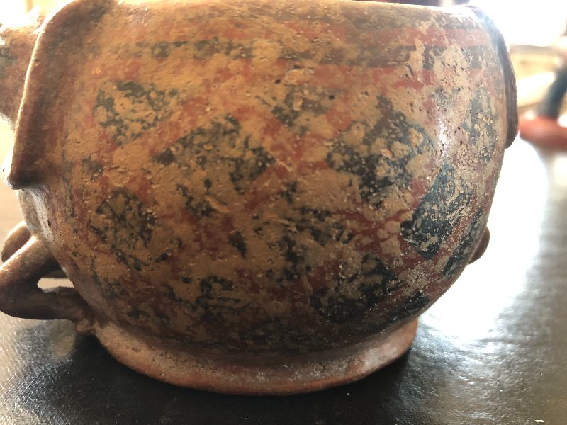 Pre-columbian Coqueros Bowl Carchi 750-1550 Ad Ecuador With Negative Painting-photo-2