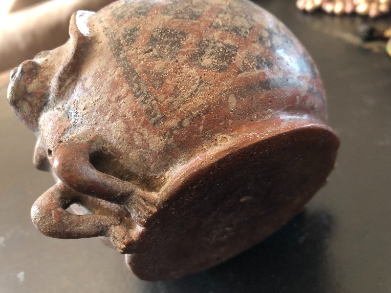 Pre-columbian Coqueros Bowl Carchi 750-1550 Ad Ecuador With Negative Painting-photo-4