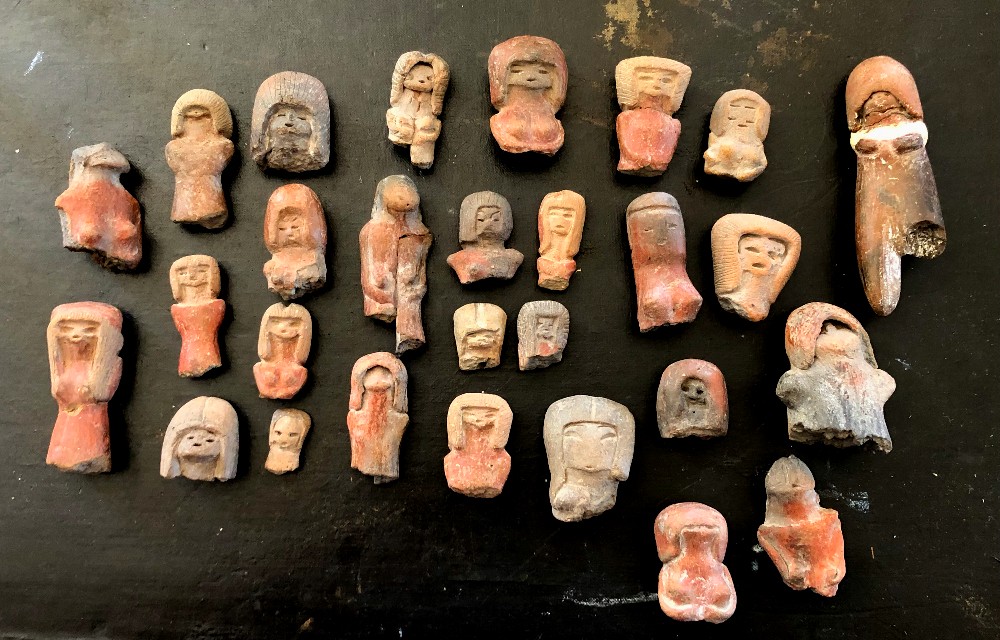 Ensemble de poupées de fertilité Valdivia Equateur 3000 ans avant Jésus Christ