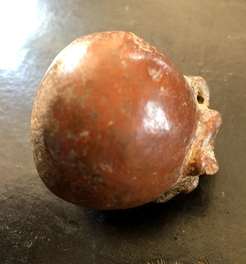 Miniature Patinated Maté Cup Pre-columbian Ecuador 750-1500 Ad-photo-3