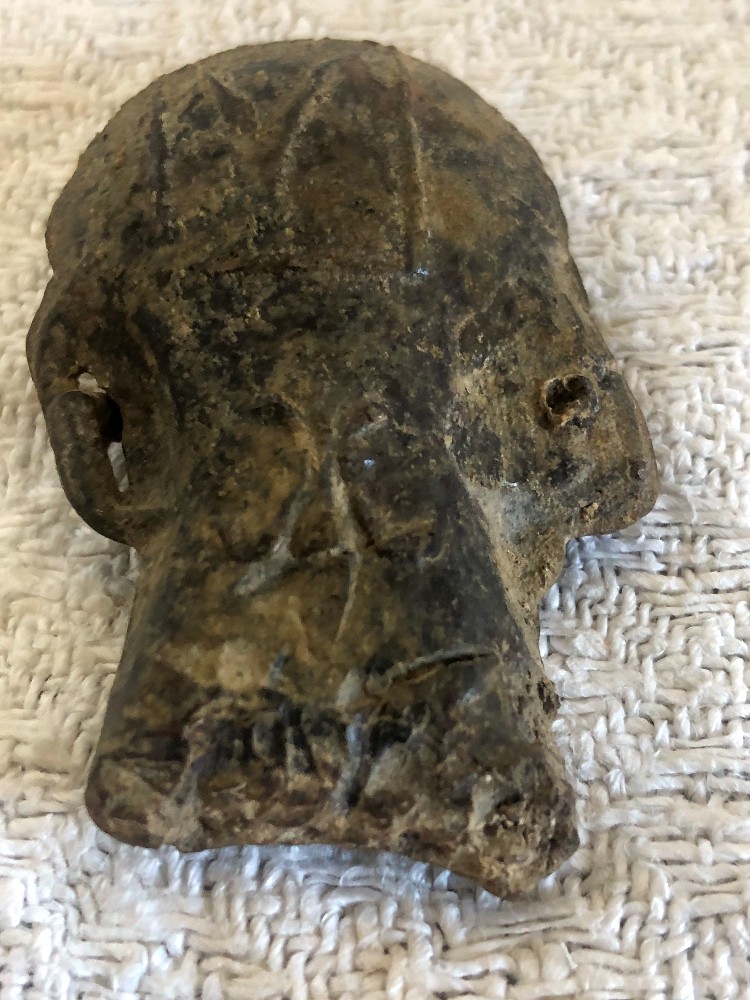 Medieval Pilgrim's Ampoule With The Bethlehem Cross And Fleur-de-lis-photo-1