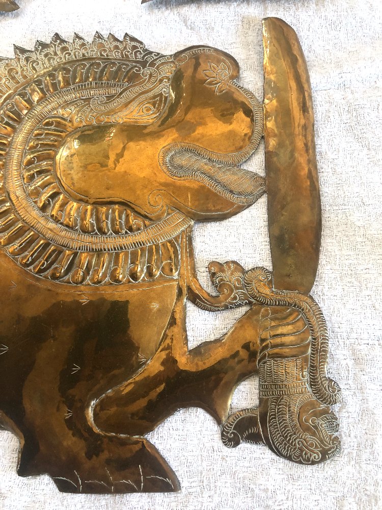 Pair Of Lions From The Kingdom Of Kandy, Ceylon, Early 20th Century-photo-3