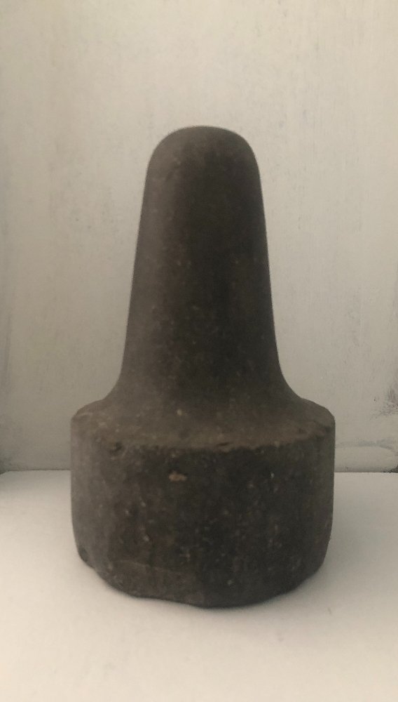 Pilon polynésien XIX en basalte-photo-2