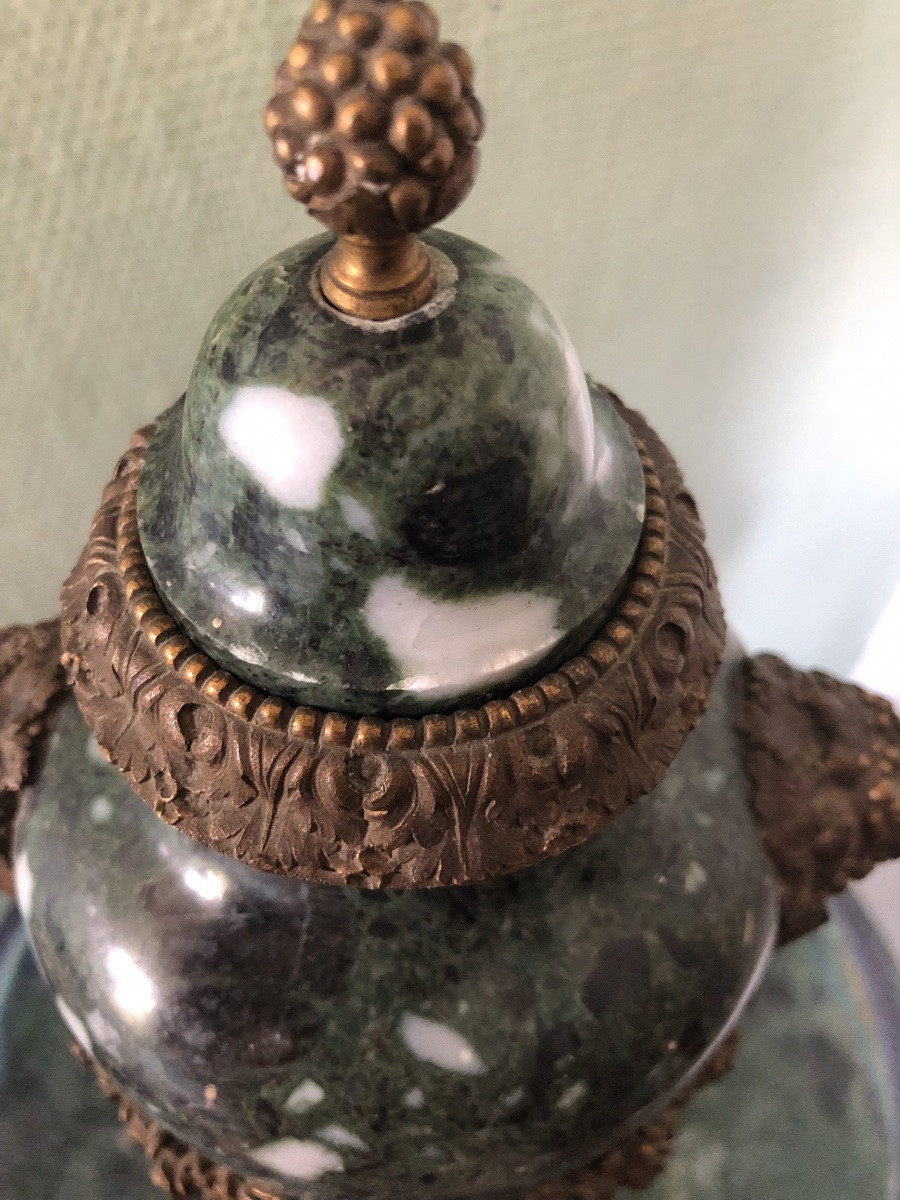 Cassolette en marbre italien Napoléon III-photo-3