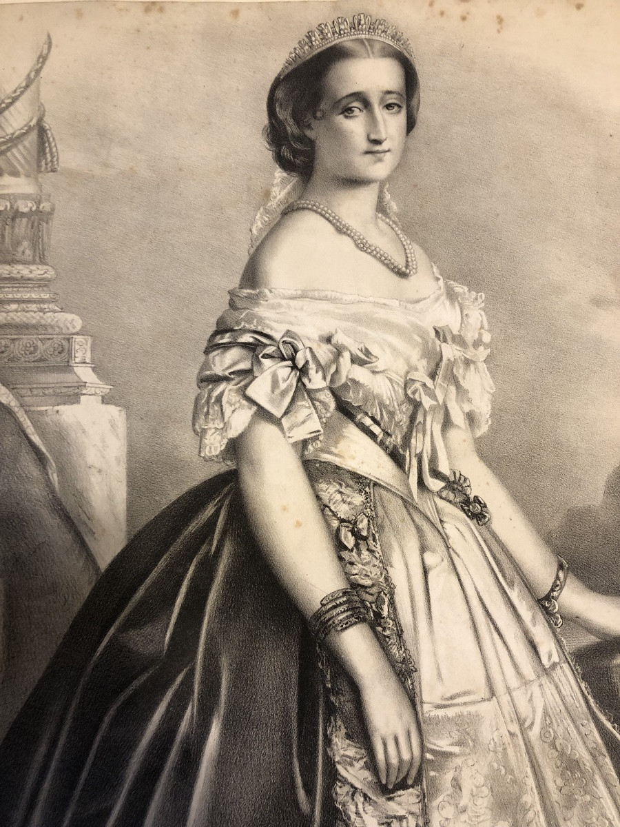 Portrait de Sa Majesté Eugénie de Montijo XIX-photo-2