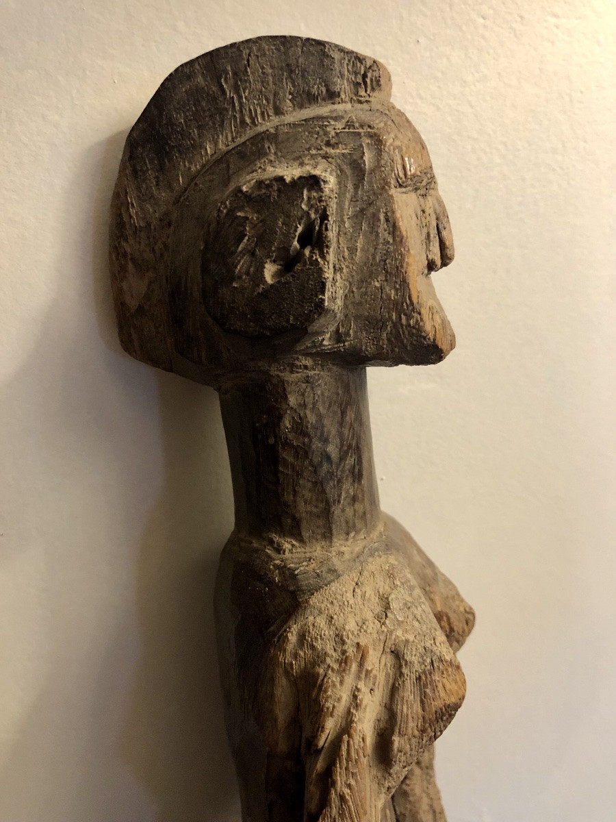 Bambara Mali Female Statue, Early 20th Century-photo-3