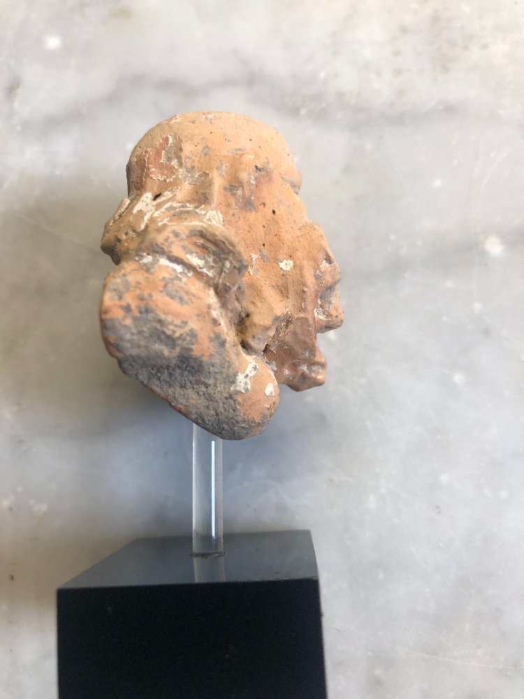 Terracotta Head Of Silenus, Ancient Greece-photo-2