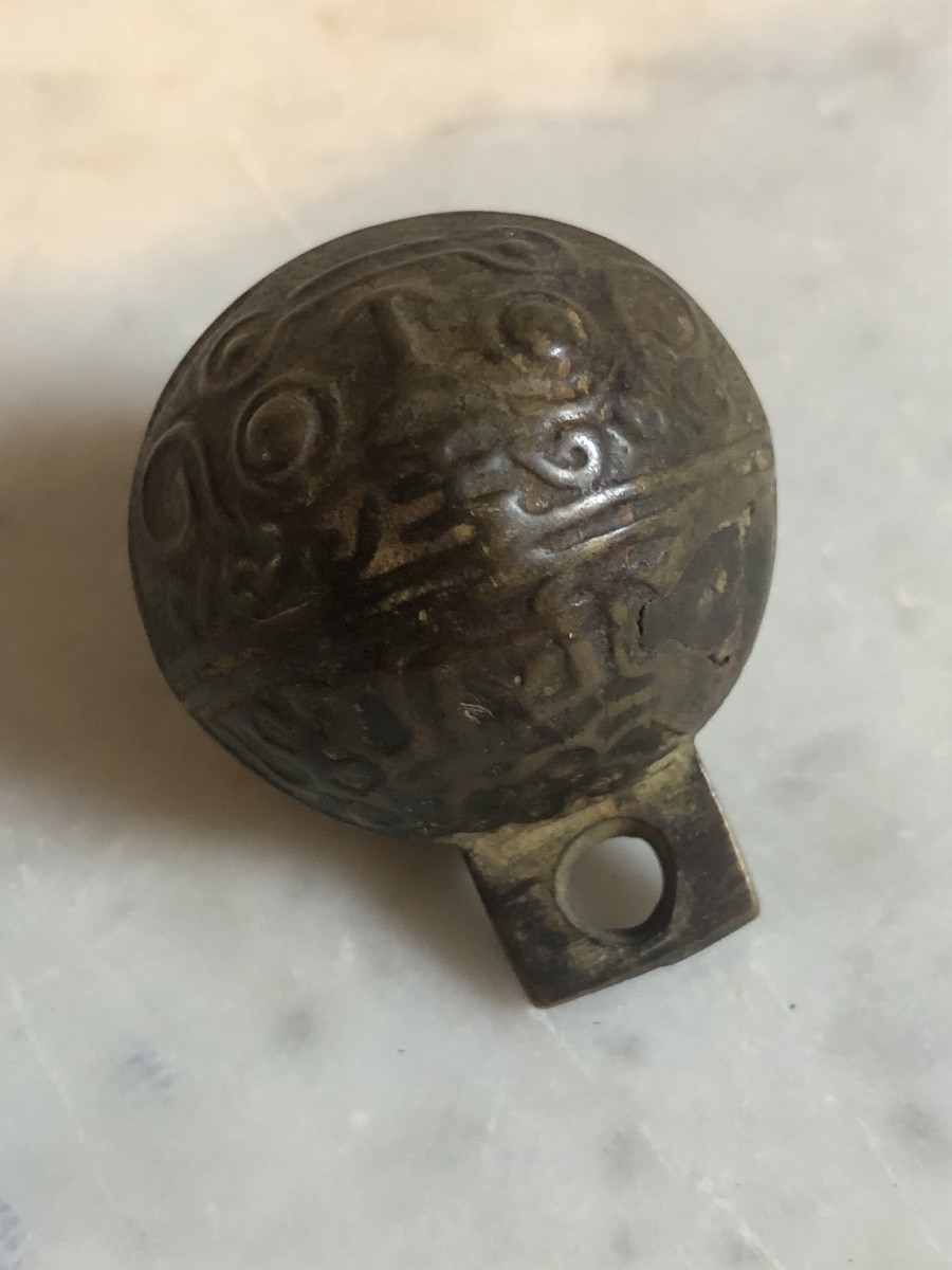 Burmese Bronze Bell, 19th Century-photo-2