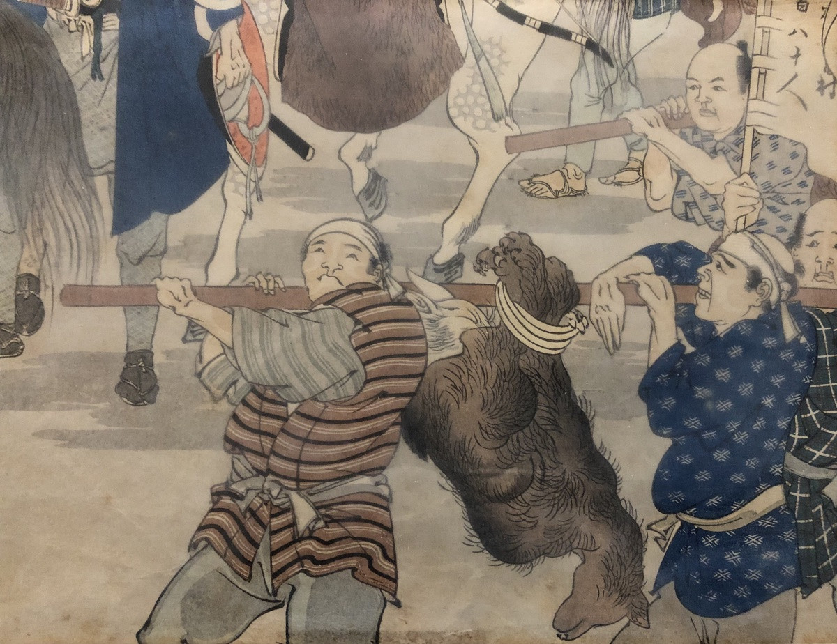 Toyhohara Chikanobu, 19th-century Print: The Shogun Returns From A Hunt, 1897-photo-5