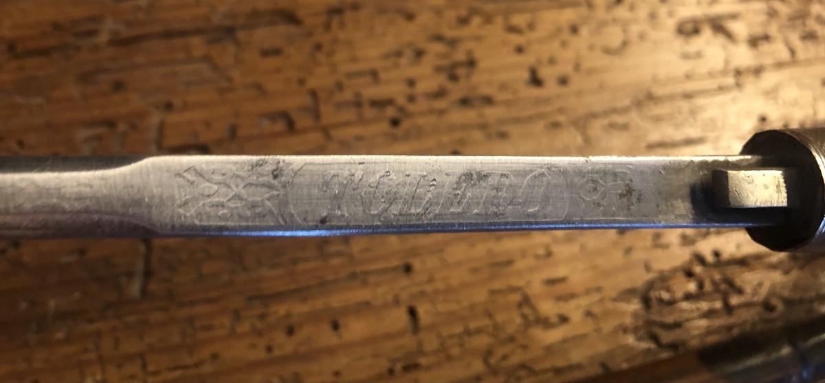 Canne épée Lame de Tolède et pommeau en Corne Zoomorphe XIX-photo-2