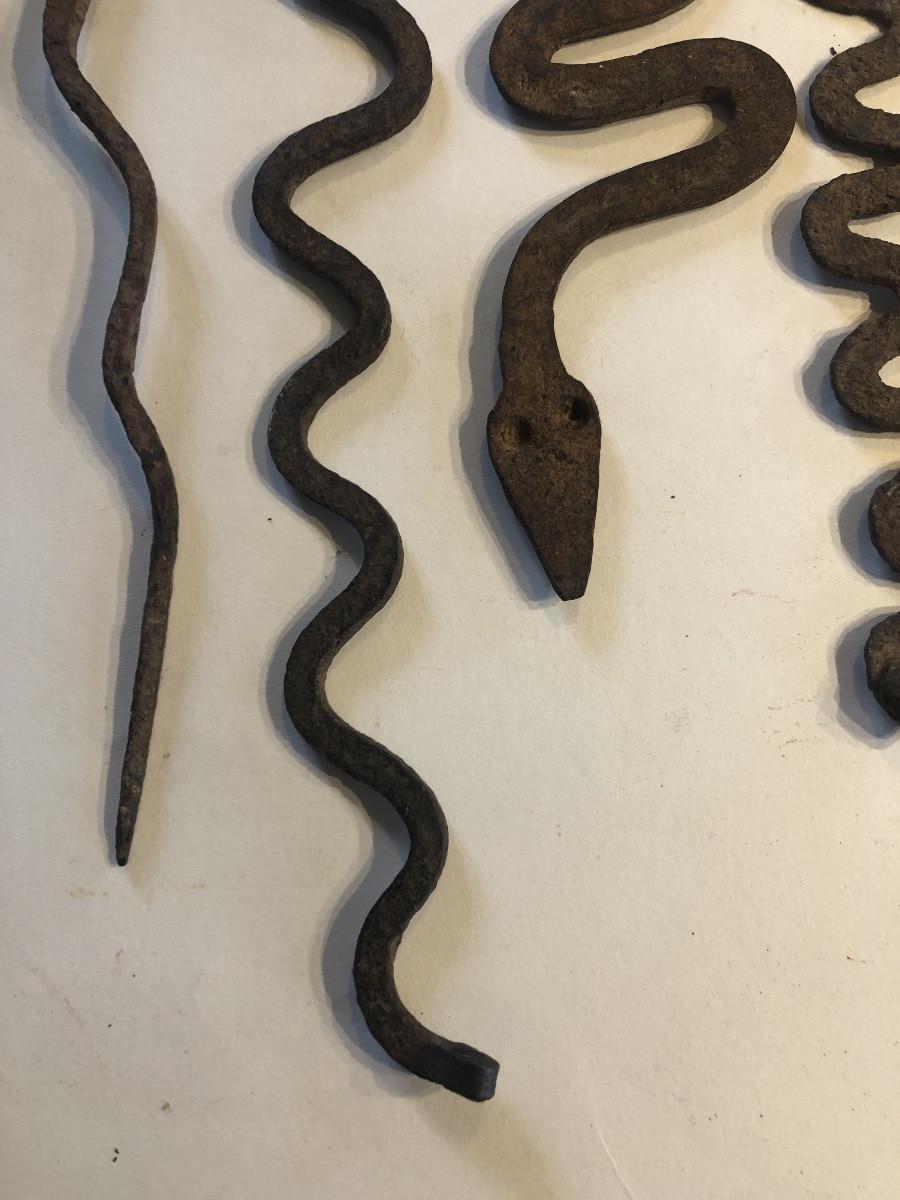 Ensemble de Six Monnaies Lobi en forme de Serpents  début XX-photo-3