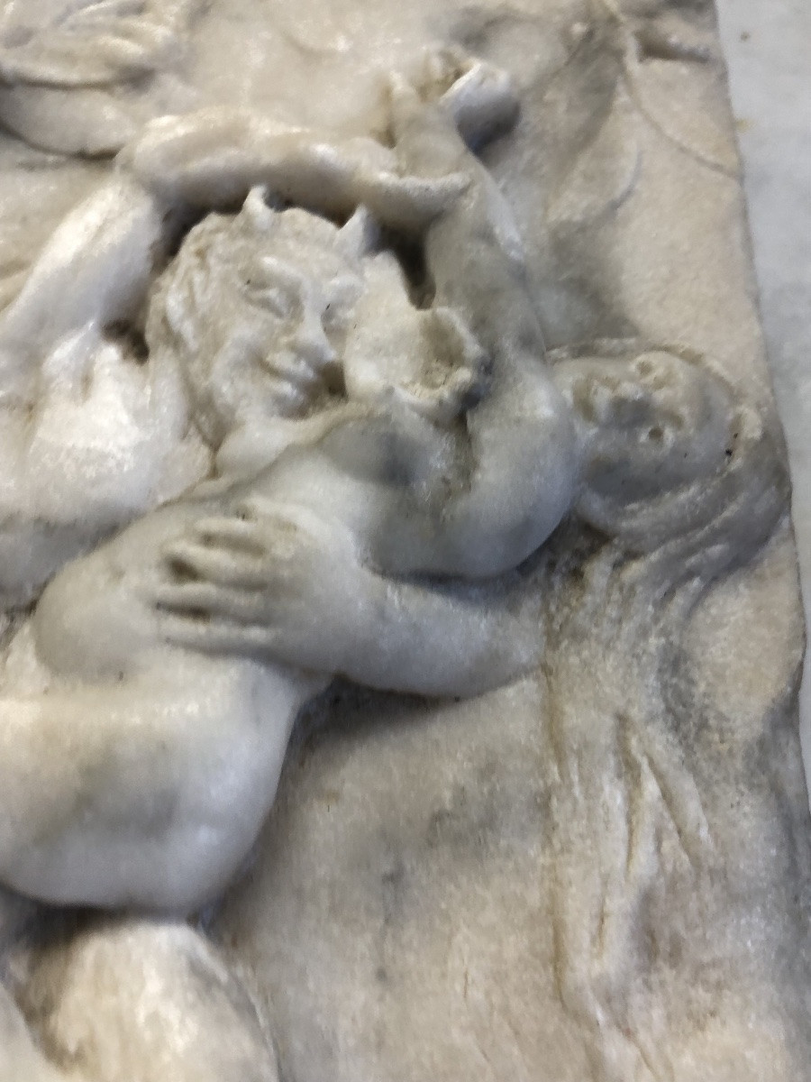 Scène de Pan et de Syrinx XVIII Marbre 1798-photo-3