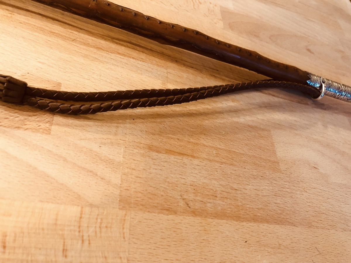 Makhila Basque Ainciart Bergara Argent et Néflier XX-photo-4