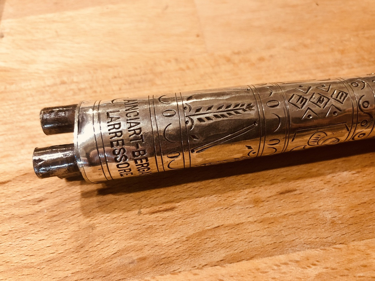 Makhila Basque Ainciart Bergara Argent et Néflier XX-photo-6