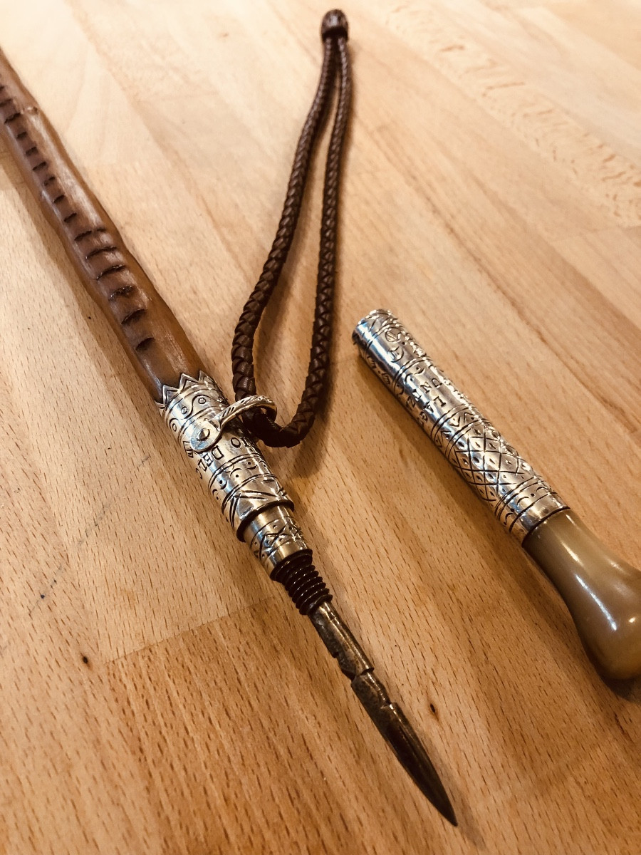 Makhila Basque Ainciart Bergara Argent et Néflier XX