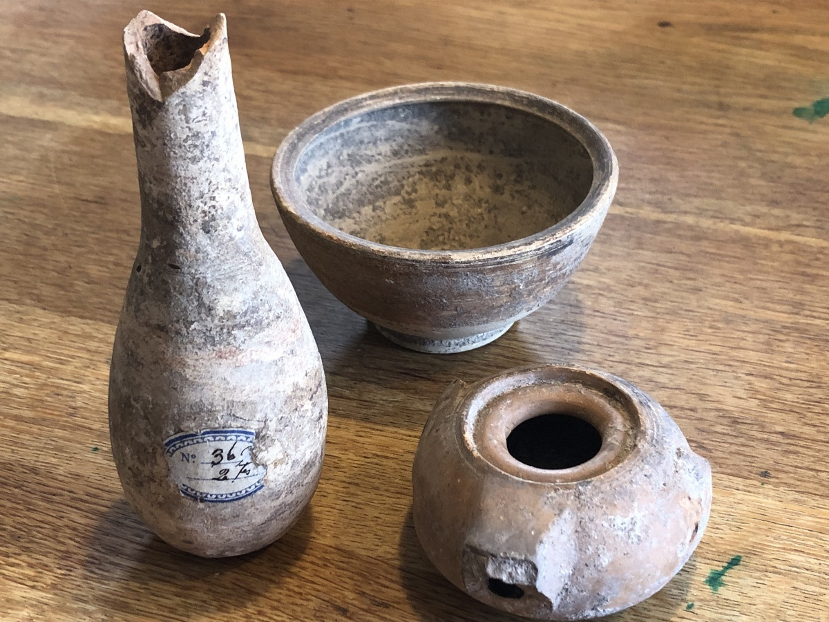 Ensemble d'Objets de Sidon, Liban, époque phénicienne/romaine-photo-1