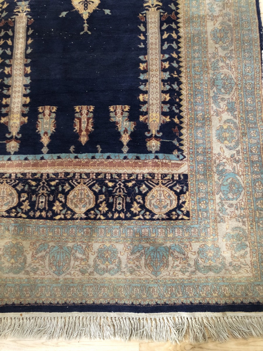 Kayseri Wool And Silk Rug 20th Century-photo-1