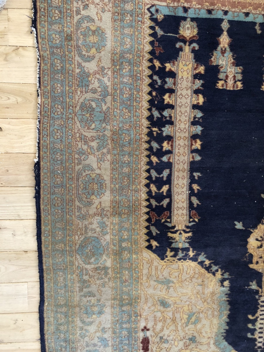 Kayseri Wool And Silk Rug 20th Century-photo-2