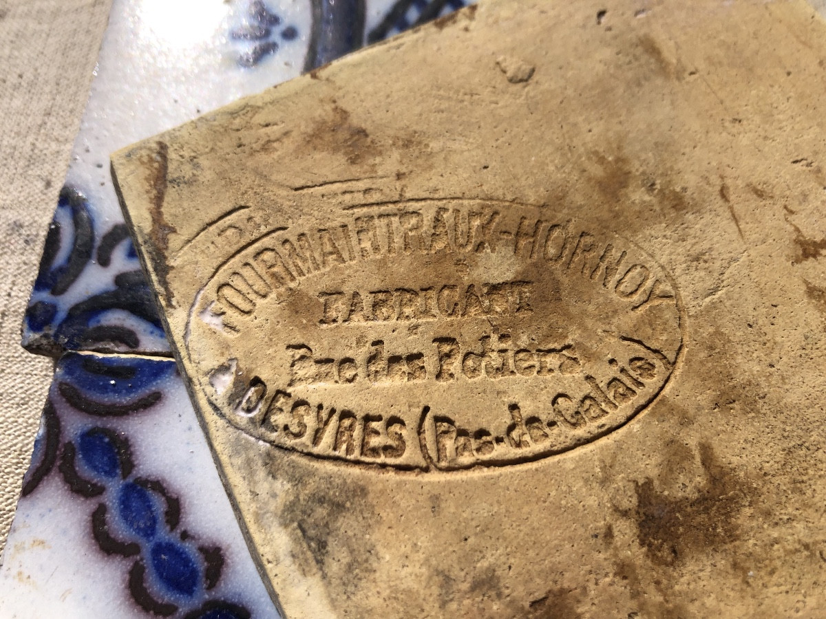 Série de carreaux stannifères XIX Fourmentraux Desvres-photo-2