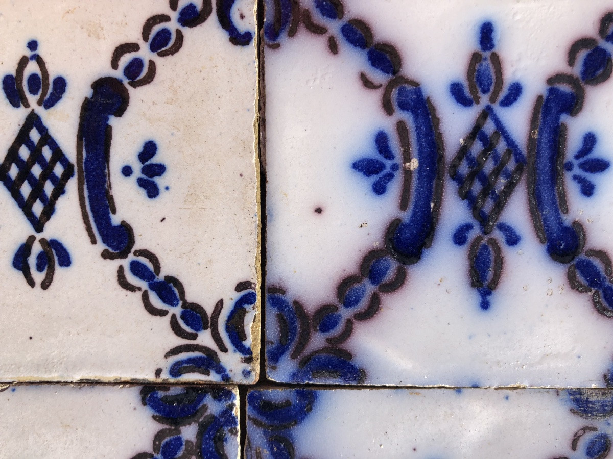 Série de carreaux stannifères XIX Fourmentraux Desvres-photo-6