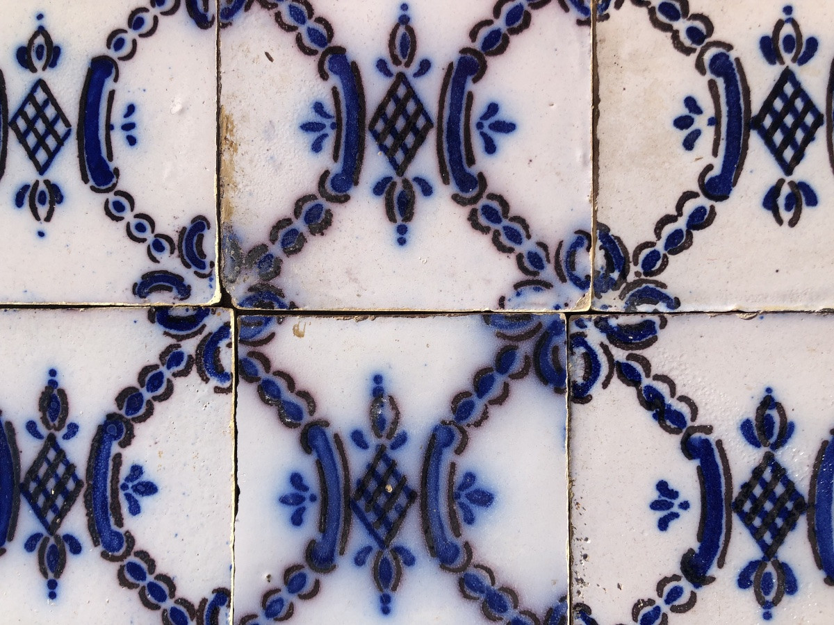 Série de carreaux stannifères XIX Fourmentraux Desvres-photo-7