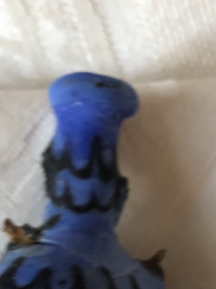 Tiny Blue Phoenician Amphoriskos  600-400 Bc -photo-1