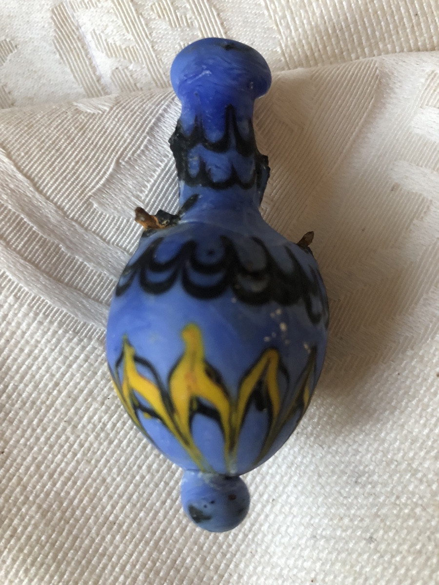 Tiny Blue Phoenician Amphoriskos  600-400 Bc 