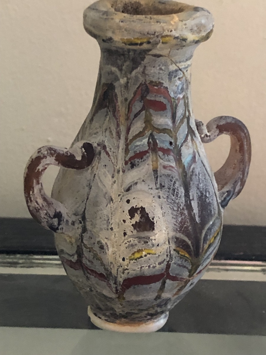 Phoenician Amphoriskos 600-400 Bc With Smokey Handles-photo-1
