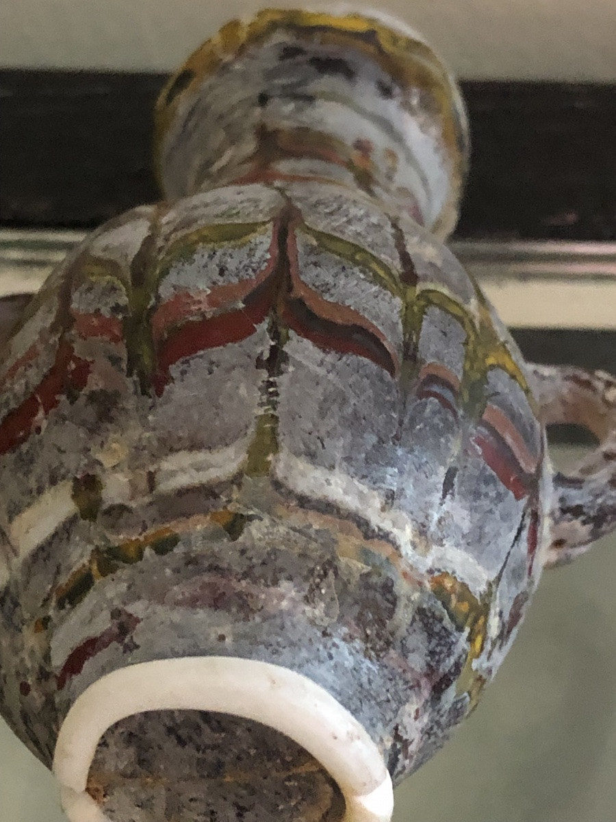 Phoenician Amphoriskos 600-400 Bc With Smokey Handles-photo-4