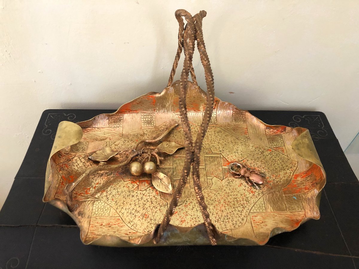 Serviteur Art Nouveau Japonisant vers 1880-photo-2