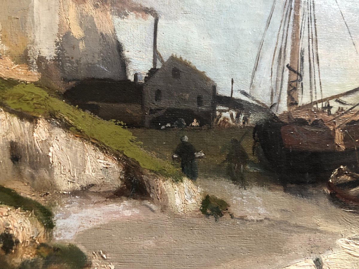 Côte d'Albâtre Etretat vers 1870 de Jean Mazzella -photo-2