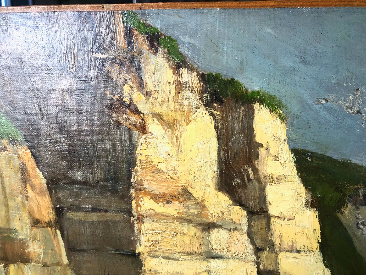 Côte d'Albâtre Etretat vers 1870 de Jean Mazzella -photo-2